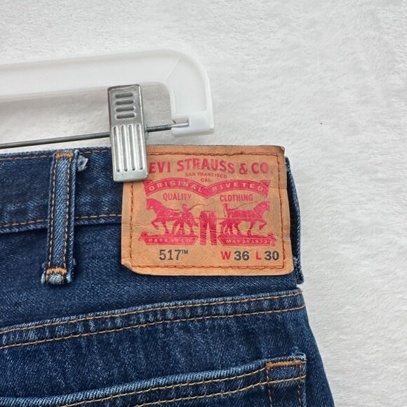 Levis 517 Jeans Mens 36x30 Blue Bootcut Western Rodeo Cowboy Casual - Picture 12 of 14